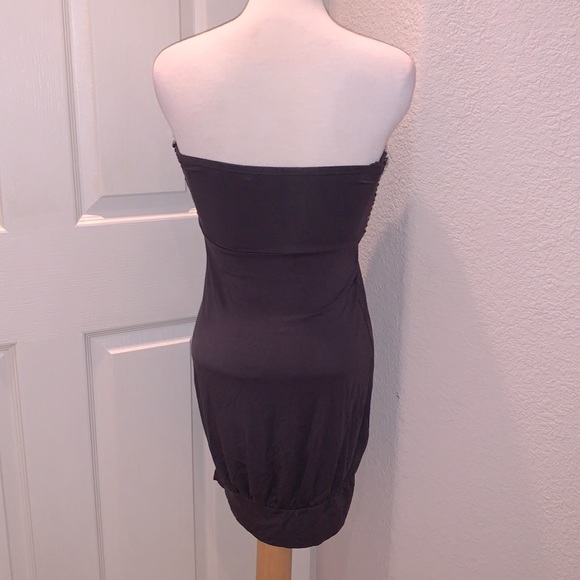 Forever 21: XS. Dark gray, sequin, strapless top - Picture 3 of 3